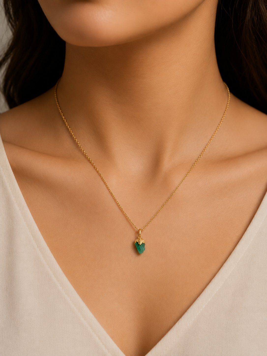 CADENA CHARM EMERALD