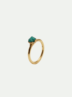 ANILLO SENCILLO UNA ESMERALDA - Lena Joyas