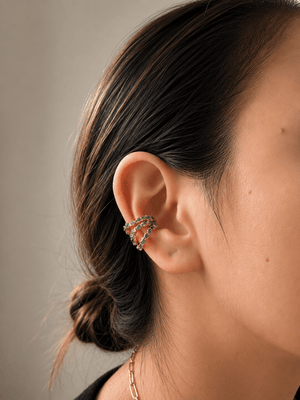 EARCUFF ONDA TRIPLE - Lena Joyas